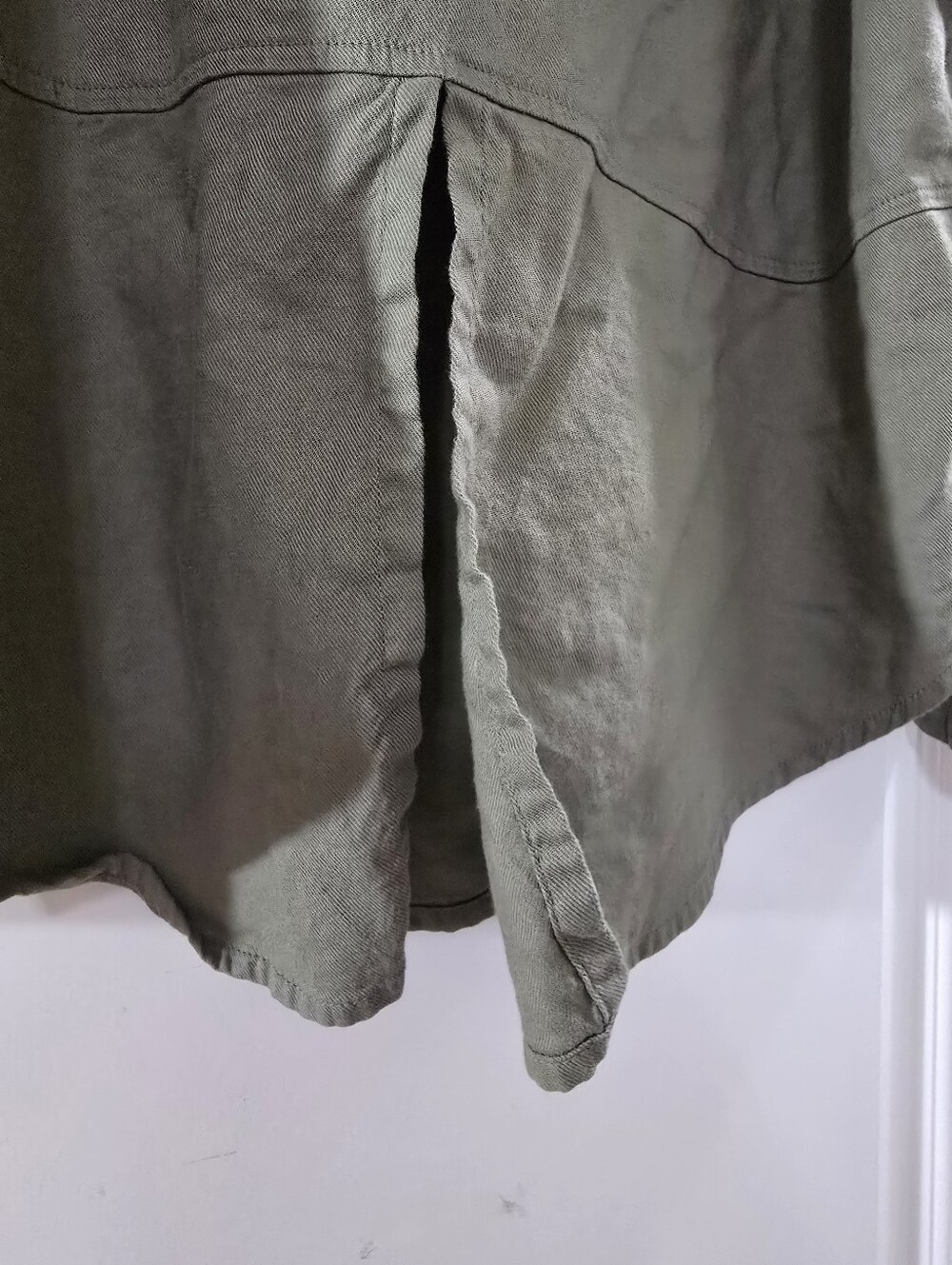 Lucky Brand Women's Olive Green Button-Up Shirt Jacket - Picture 6 of 7